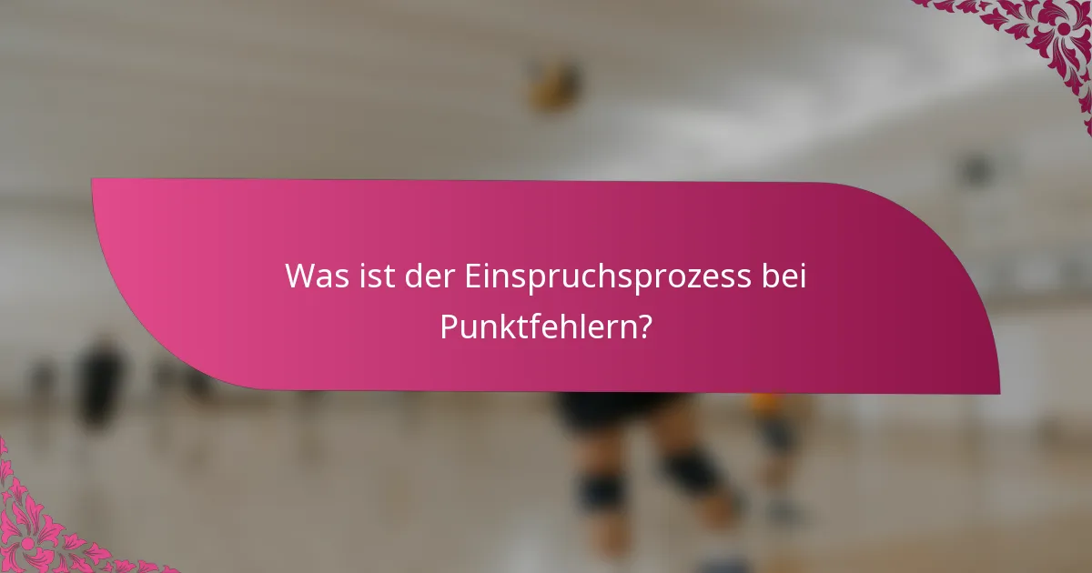 Was ist der Einspruchsprozess bei Punktfehlern?